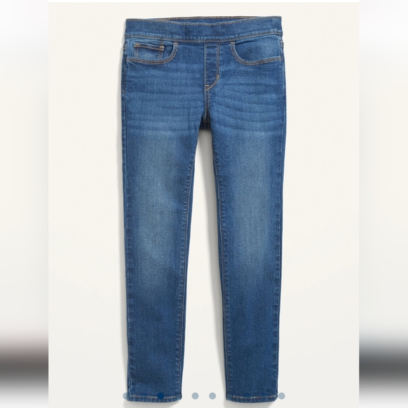Old Navy Girl's Skinny Jeans Medium Wash Size XL (14-16) - Picture 3 of 14